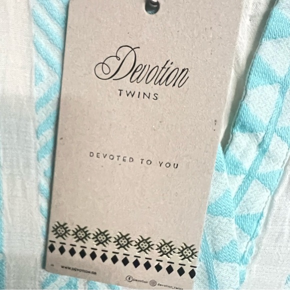 New Devotion Twins Ella Sleeveless Midi Blue/Offwhite - Picture 7 of 8